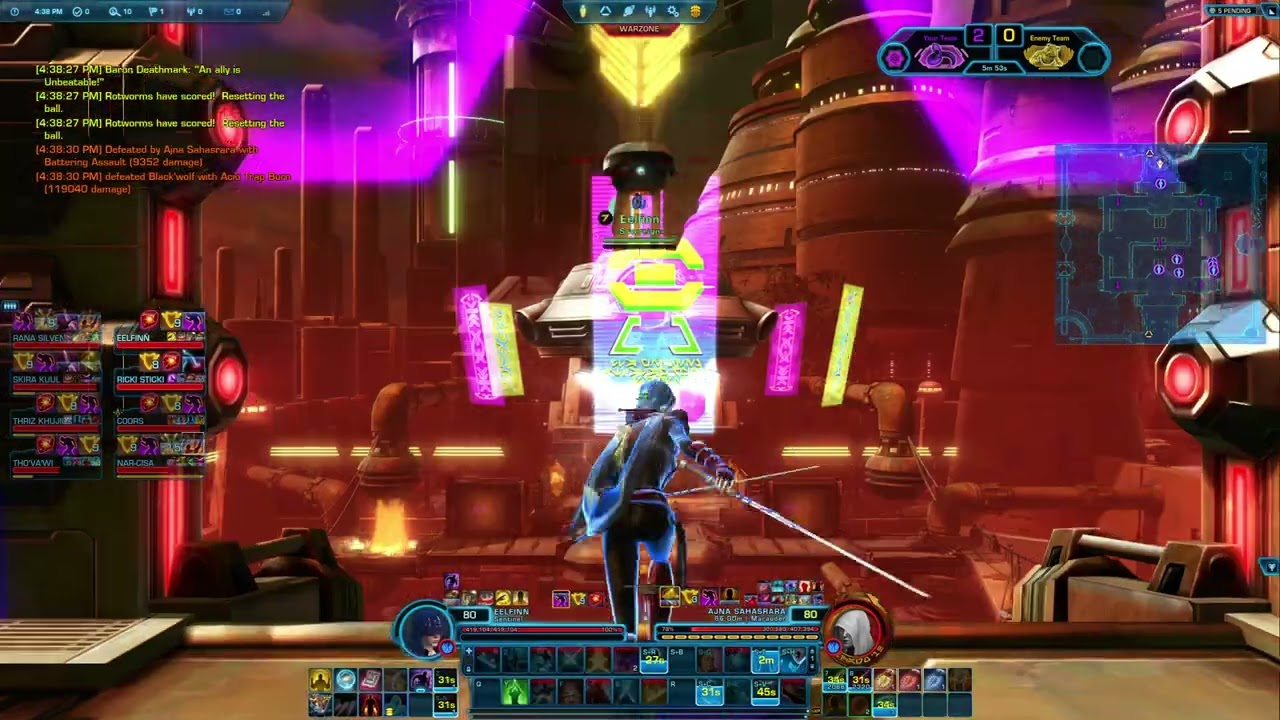 SWTOR Qball 24-12-25 Sentinel (its a beautiful game when there is teamwork all around)