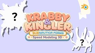 Les hice a Krabby y a Kingler formas de Subnautica 2 | Blender Speed Modeling 3D