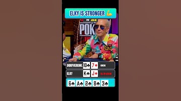 ElkYs NUT FLUSH In $80,000 High Roller Hand 🥜 #shorts