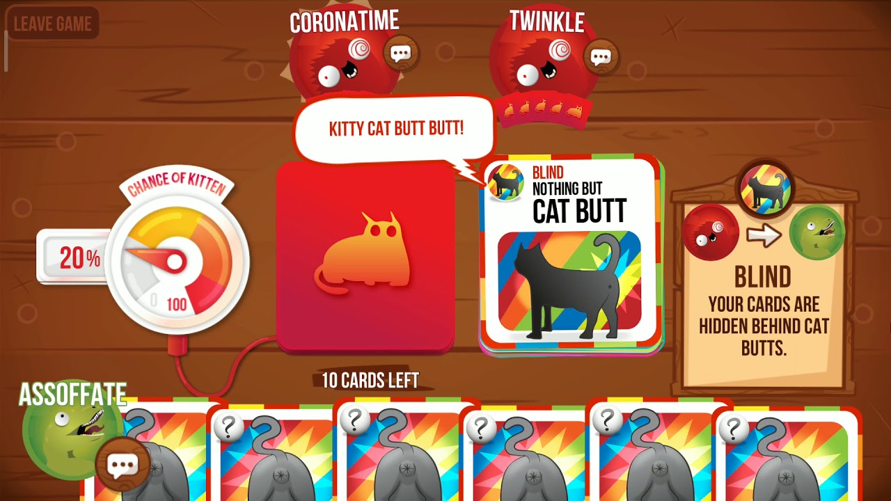 Exploding kittens - You are welcome - YouTube