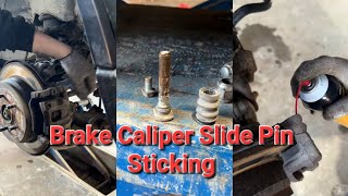 Brake caliper rebuild, Caliper slide pin sticking | ASMR #mechanic #brakecaliper #brakeservice