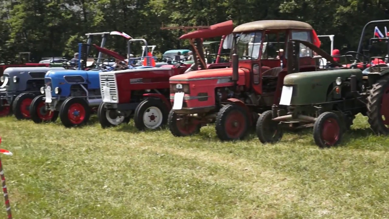 Stari traktorji v Jablah 2017 - YouTube