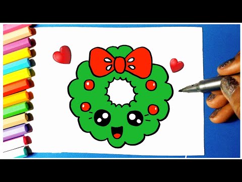 Vídeo: Como Desenhar Uma Guirlanda De Natal