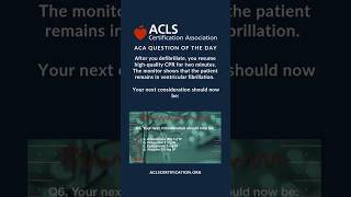 ACA Question of the Day | ACLS Megacode 4 Challenge #6 #megacode #acls #aclscertification