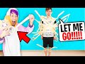 Can We Beat the 100 LAYER BUILD CHALLENGE In Roblox ADOPT ME?! (TAPED ADAM TO A WALL!!)