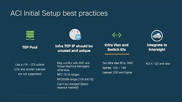 #Module 1  #Episode 7 #Best Practices  ACI Initial Setup#Cisco ACI -SDN Training.