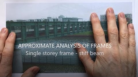 Approximate analysis of frames (1 of 7). Single storey frame - stiff beam