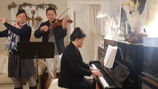 Come Thou Long Expected Jesus  The Lau Trio piano Violin Flute