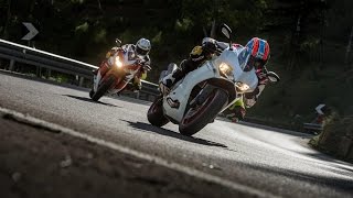 DUCATI 959 PANIGALE vs HONDA FIREBLADE SP | InterviewsRoad Tests | Motorcyclenews.com