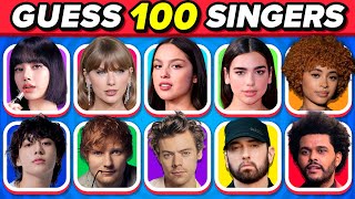 Guess 100 Popular Singers 🎵🎤 100 Most Famous Singers 🎤💯