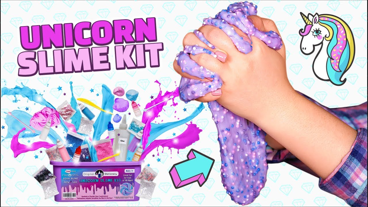 ⁣Тестируем Unicorn Slime Kit! Сделайте чудесные слаймы и смешайте их в один