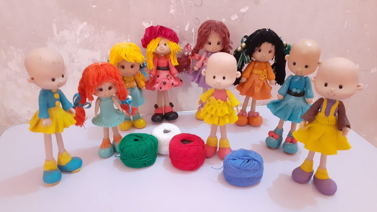 عمل دميه من عجينه السيراميك الجزء الثاني