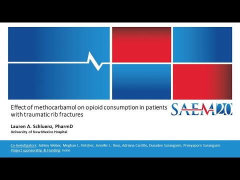 Effect of methocarbamol on opioid consumption in patients with traumatic rib fractures