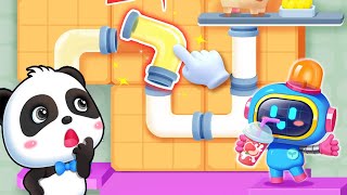 Little Panda's Fast Food Cook - Help Kiki and Prepare to Extract Fruit Juice - Babybus Games screenshot 3