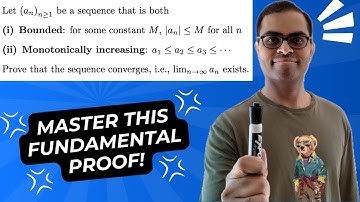 How to PROVE *every* bounded monotone sequence has a LIMIT! | Real Analysis Made EASY!