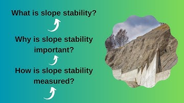 What is slope stability? Why is slope stability important? How is slope stability measured?