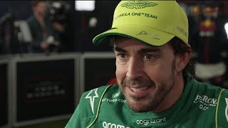 Fernando Alonso Interview Post Race Media Pen after the F1 Australian GP 2023