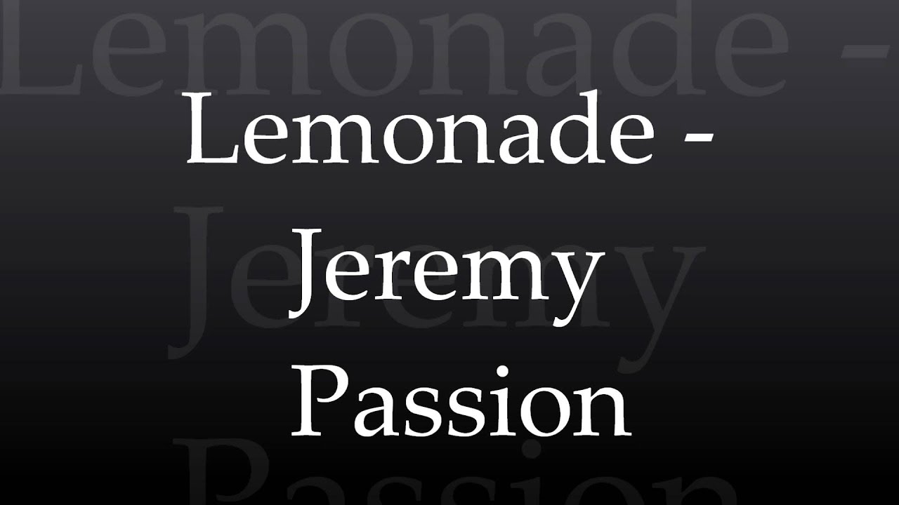 Lemonade - Jeremy Passion (ukulele version + dl link in description