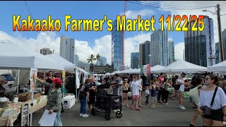 Kakaako Farmer's Market on 11/22/25 in Honolulu, Oahu, Hawaii