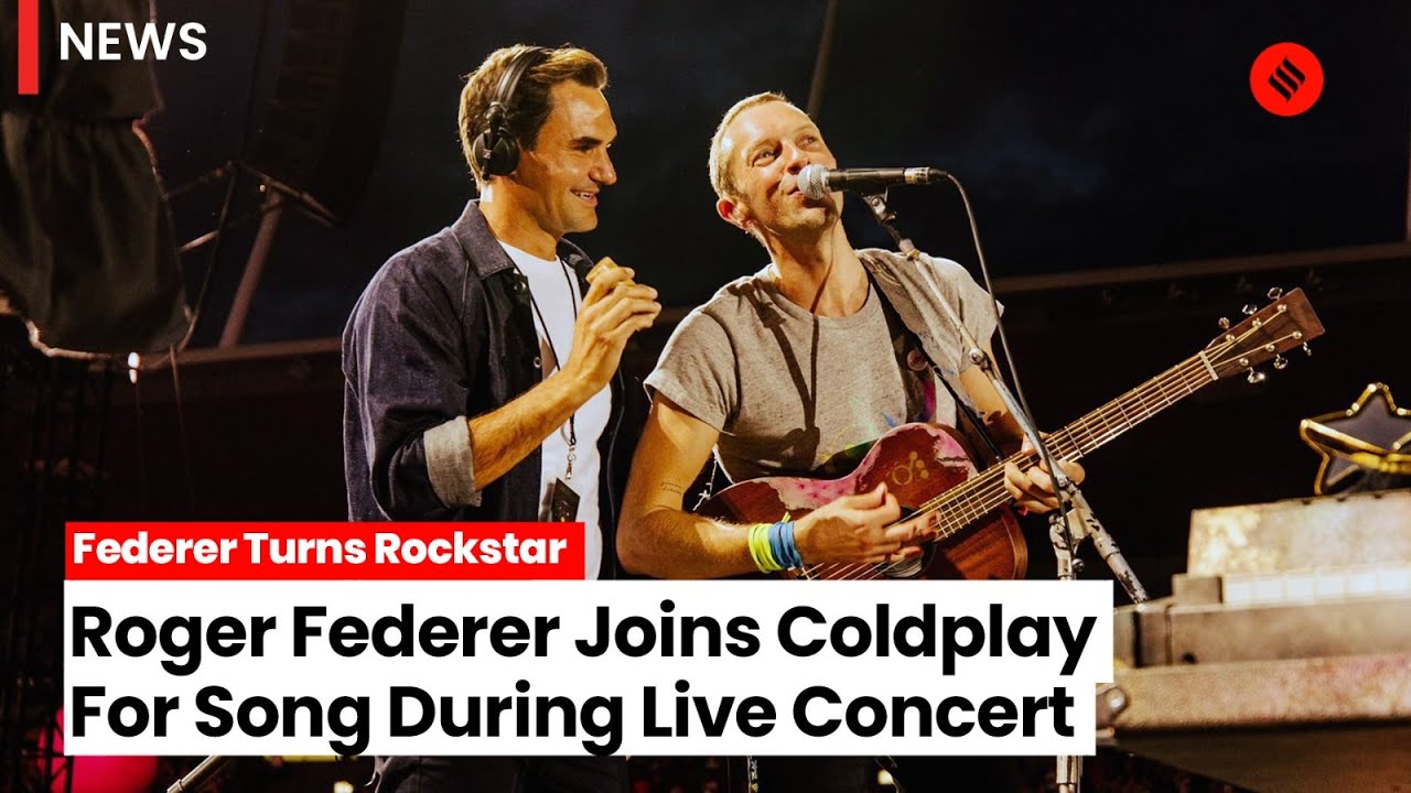 Roger Federer Joins Coldplay For Song During Live Concert In Zurich Roger Federer Coldplay