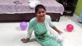 Pop To Sit Balloon Challenge