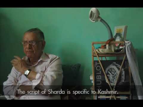 Professor T N Ganjoo on sharda script - YouTube