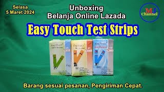 Test Strips Easy Touch untuk periksa Gula Dara Asam Urat dan Kolesterol