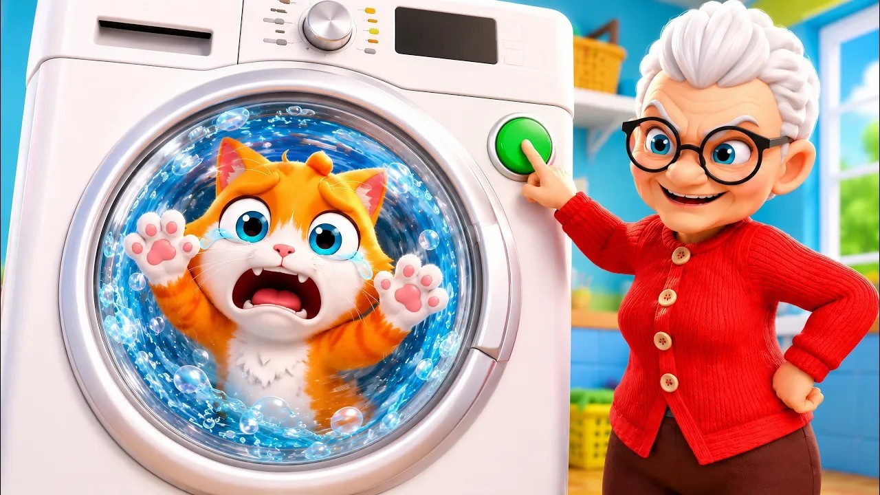 La ABUELA Me Metió en la LAVADORA! (I Am Cat)