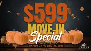 The Park at Crestview October Specials