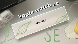 [unboxing]  apple watch SE | aesthetic set-up + apps for students | canadian health science student