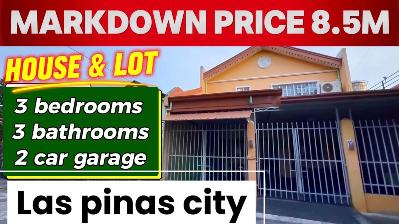 V1122-26 LAS PINAS CITY House and lot 2 storey 3 bedrooms 3 bathrooms clean title updated tax