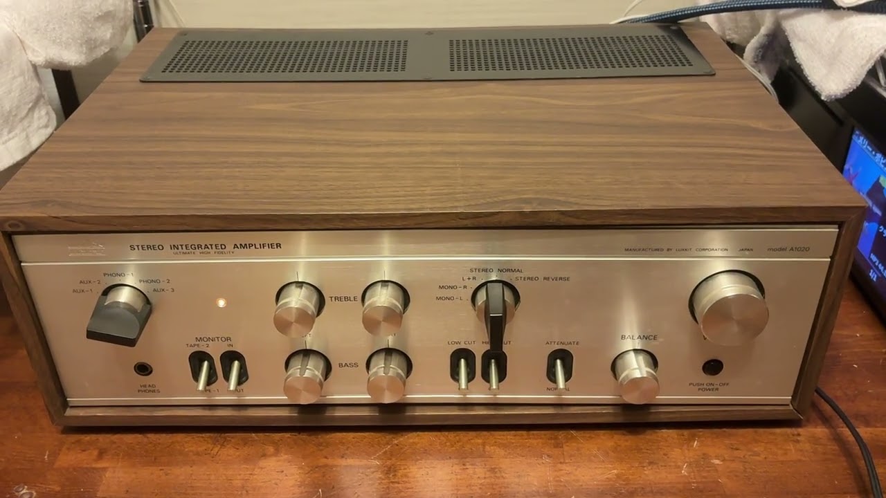 オーディオ試聴動画 Luxman Luxkit A1020 6RA8 プッシュプル 真空管