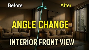 Interior Front View Angle Change | AI Architecture Design Workflow Tutorial