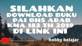DOWNLOAD LINK BUKU PAI BAHASA ARAB TERBARU KMA 183 TAHUN 2019 DOWNLOAD