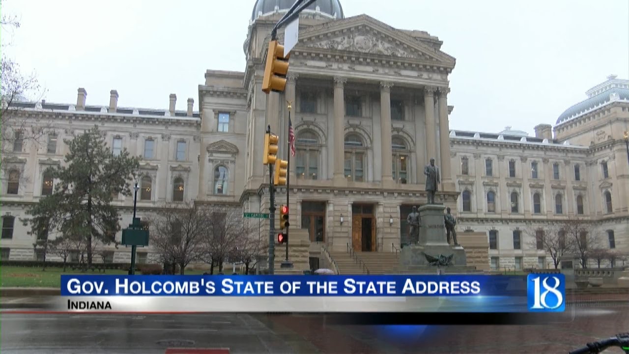 Gov. Holcomb delivers State of the State address - YouTube