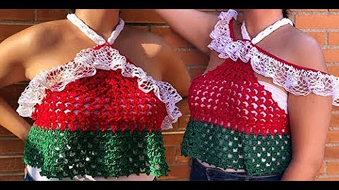 CMO TEJER UNA BLUSA HALTER  -  FCIL Y RPIDO - YO T...