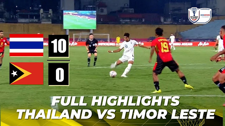 FULL Highlights Thailand 10-0 Timor Leste | AMEC 2024