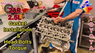 Athlete Statistics 2.5L Toyota Engine Head Gasket Installation & Head Bolts Torque Guide