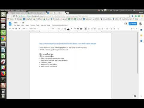 How to run ionic app in Ubuntu