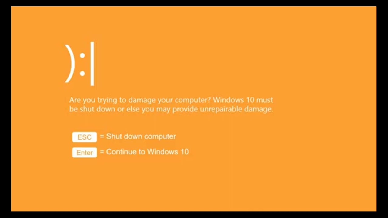 Windows 10 Kill Screen #voice Carl Family Want To See That