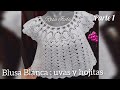 Parte 1 Blusa Blanca,uvas y hojitas