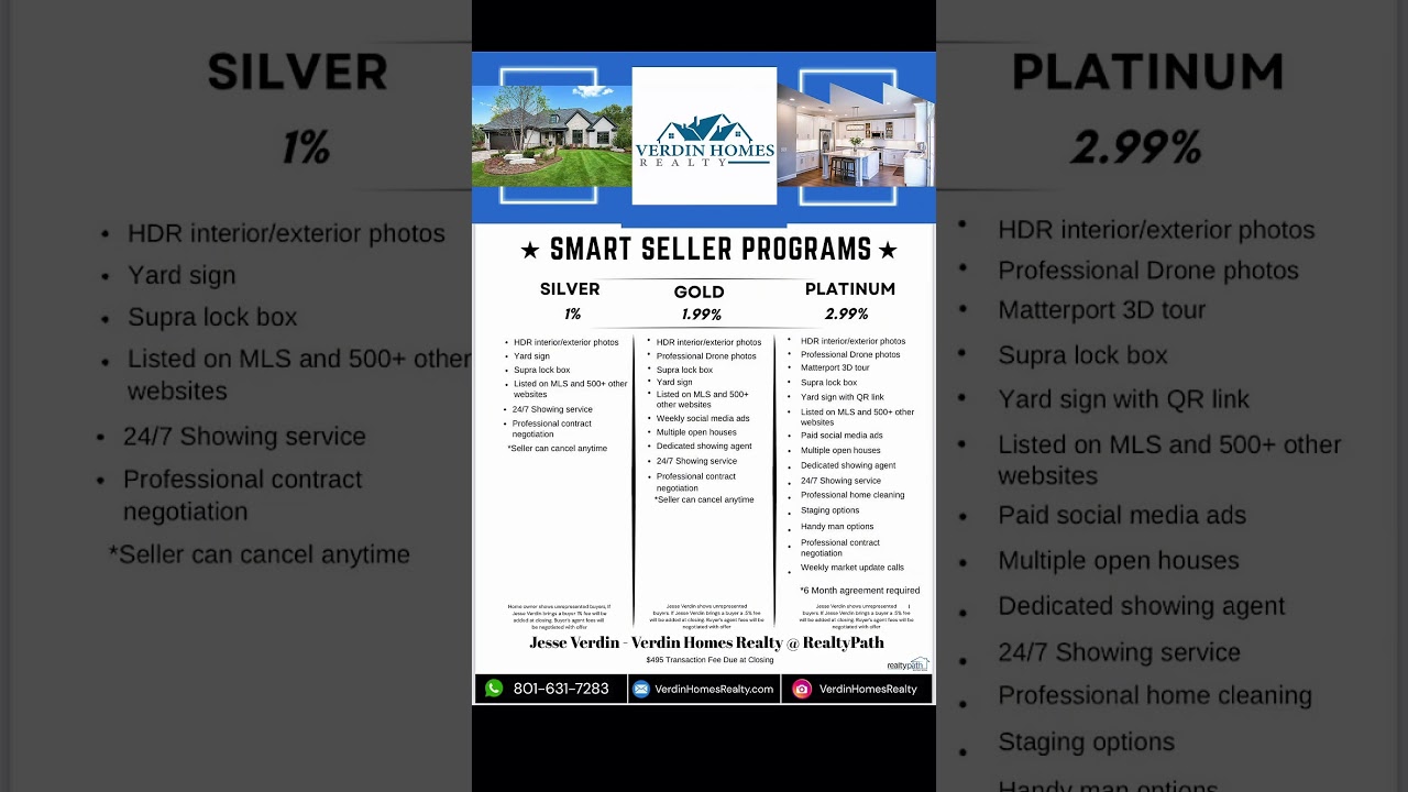 We can now list and more importantly SELL your home for as low as 1% in Utah