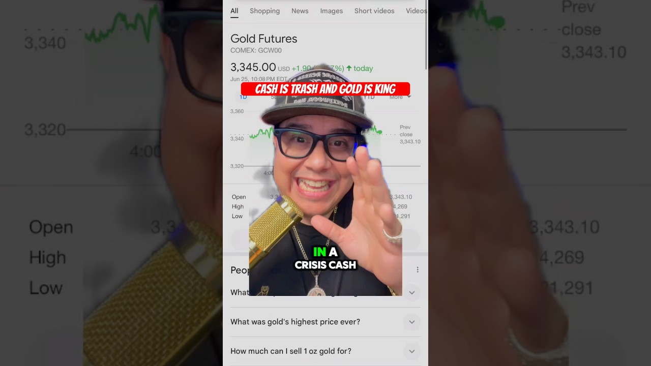 rewrite this title in 20 words or less (do not provide multiple options): Protect Your Money With Gold! #shorts #credit #money #finance #gold #goldira #invest #investing