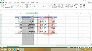 Sắp xếp và lọc dữ liệu trong EXCEL