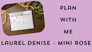 Plan With Me | Work Planner | Laurel Denise Mini Rose | April 2026