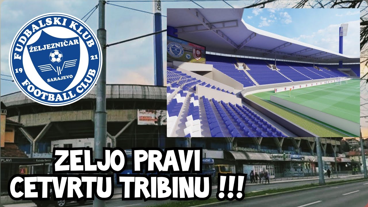 Grbavica i izgradnja Tribine u iznosu od 4.7 Miliona KM! 🇧🇦 #zeljeznicar