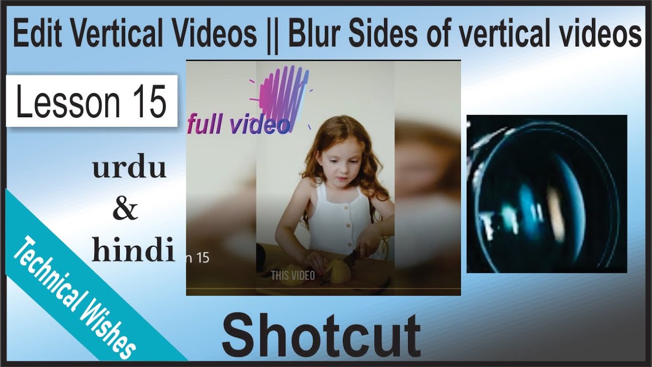 Shotcut Lesson 15 How to edit vertical video in shotcut Blur Sides