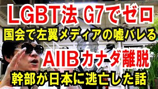 【LGBT法案 G7で採用ゼロ】自民 有村氏 左翼メディアの嘘暴く【AIIBカナダ離脱】幹部が日本に逃げた話