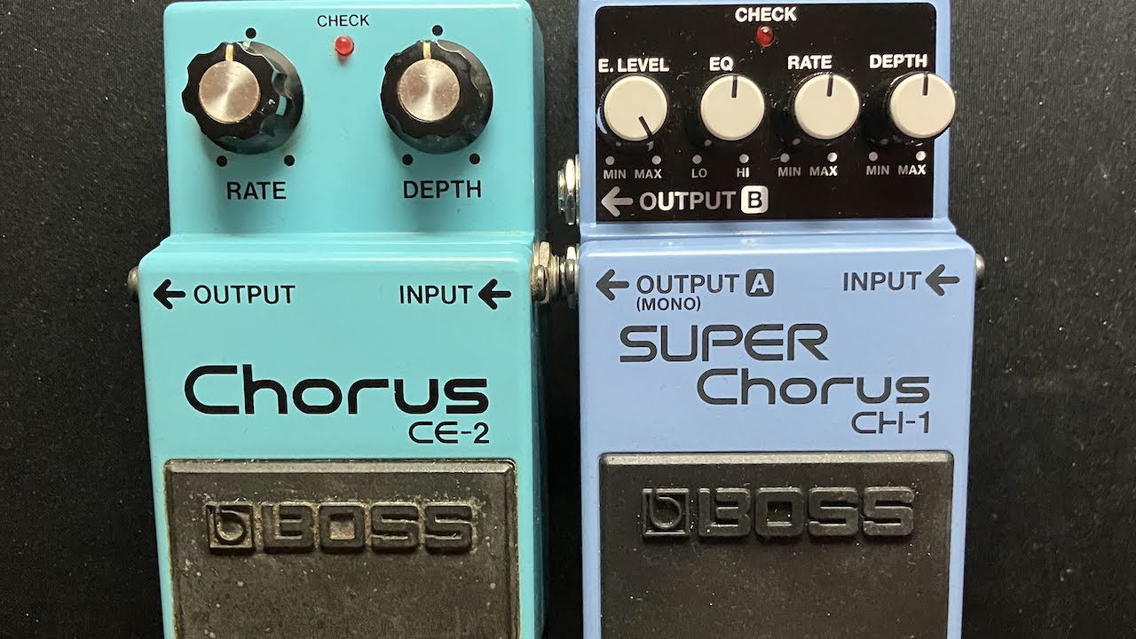 Chorus comparison BOSS CE-2 vs BOSS CH-1 into a Marshall 1987x