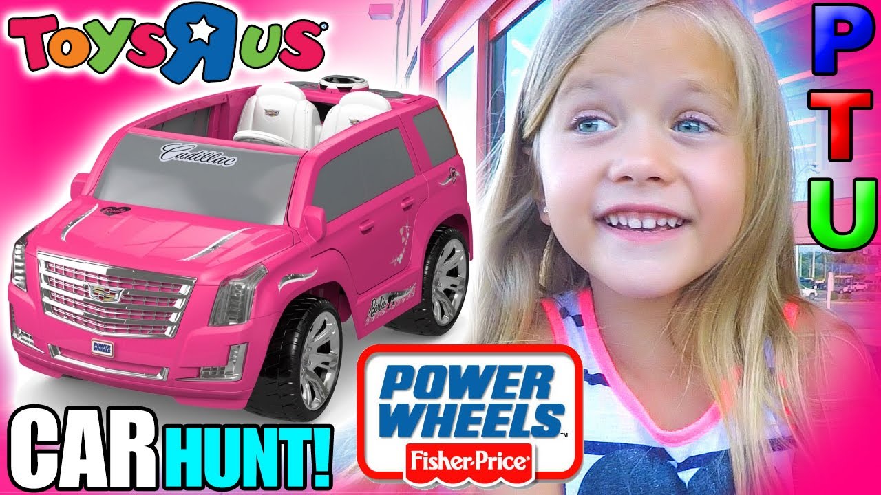 POWER WHEELS Toy Car Ride On Fisher Price BARBIE Pink CADILLAC